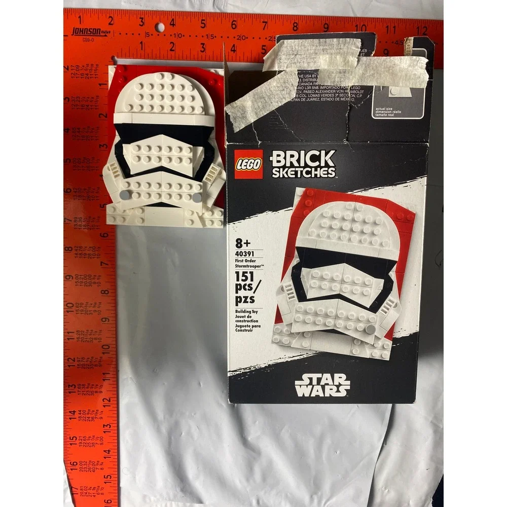 LEGO Star Wars Brick Sketches 40391 First Order Stormtrooper Built Box - Picture 3 of 12